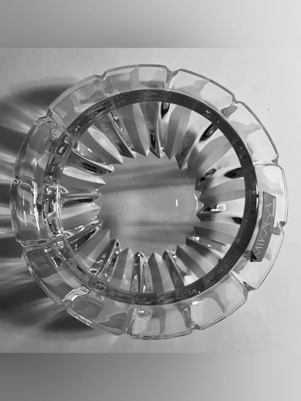 Mikasa FLAME D’AMORE Votive CANDLE HOLDER or Small Vase / Rare RETIRED CRYSTAL